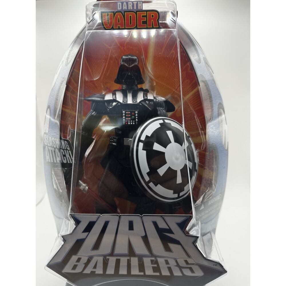 Star Wars Force Battlers Darth Vader‎ Slashing Attack Action Figure 2005 - Picture 2 of 4